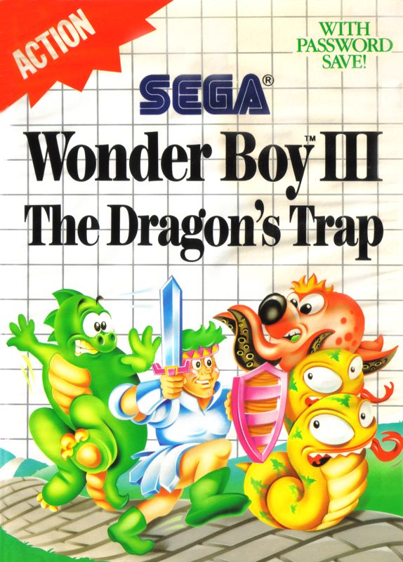 Wonder Boy III the Dragon's Trap box art for Sega Game Gear